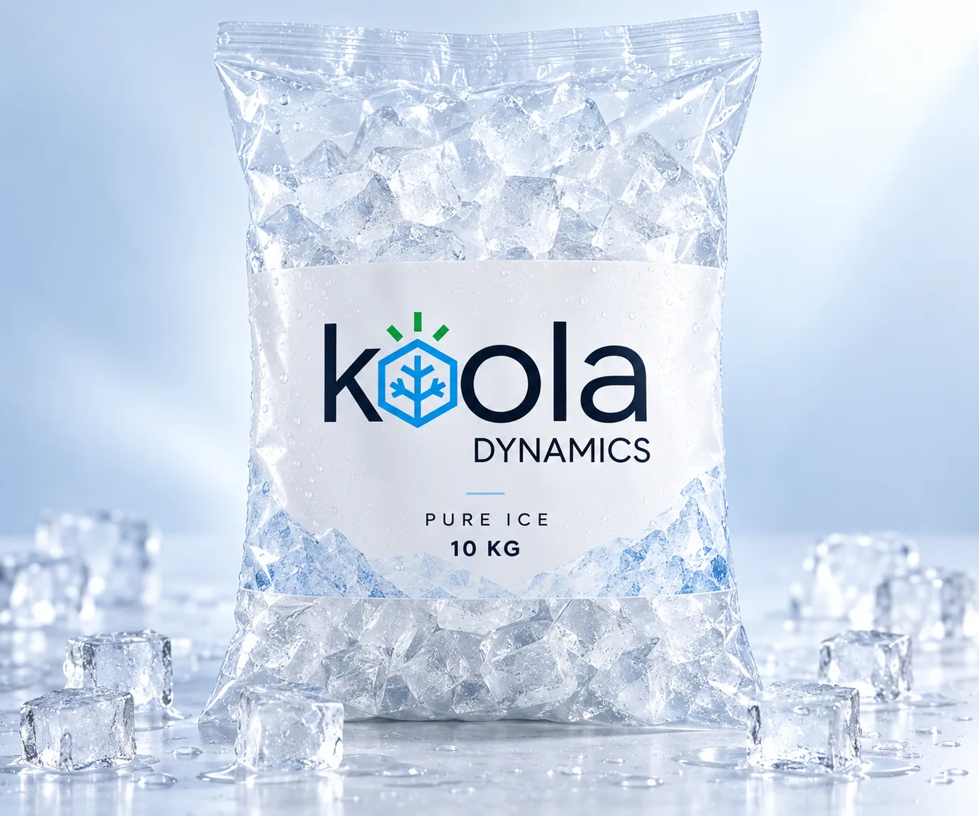 Concept image of a Koola Dynamics ice bag